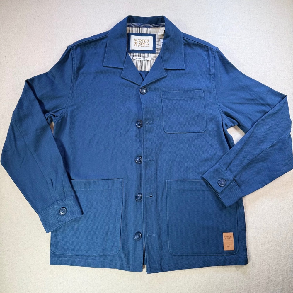 Scotch & Soda Women's Small Chore Jacket New Blue Cotton Nordstrom Amsterdam